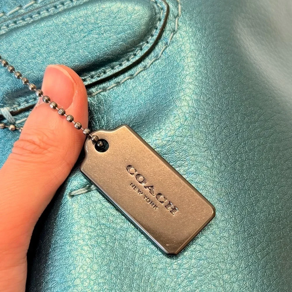 Coach Derby Metallic Tote Bag